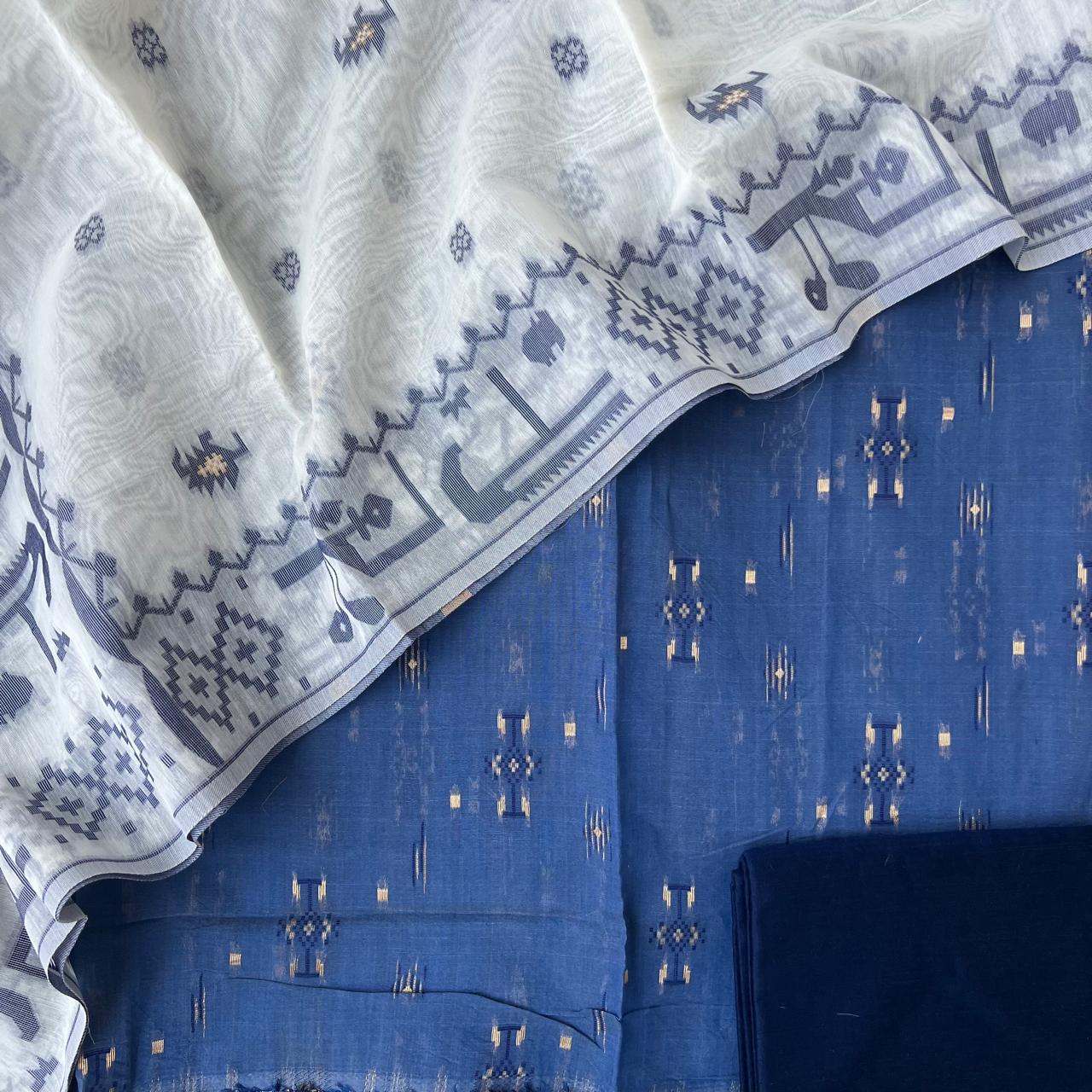 Chanderi Jamdani Weave Suits