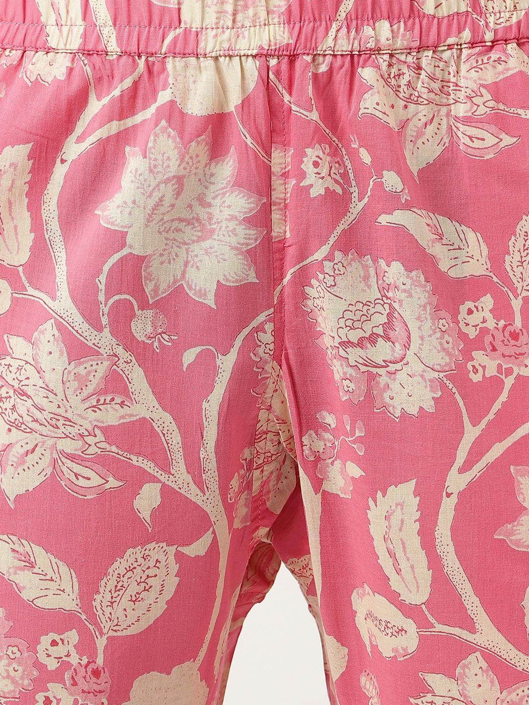 Divena Pink Printed Loungewear/Nightwear - divena world-Mohi