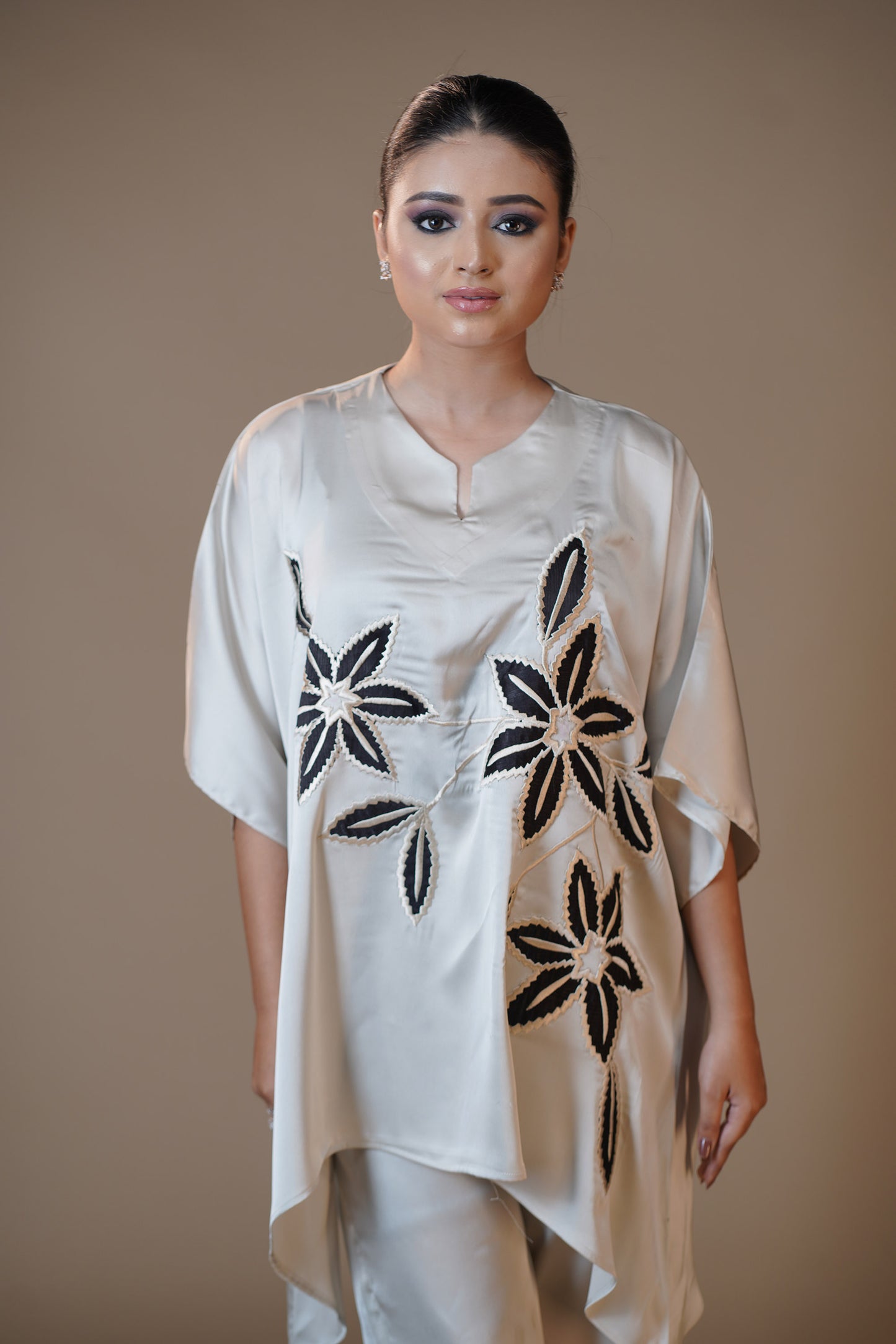 Ivory Earthen Harmony Cape with Pant set