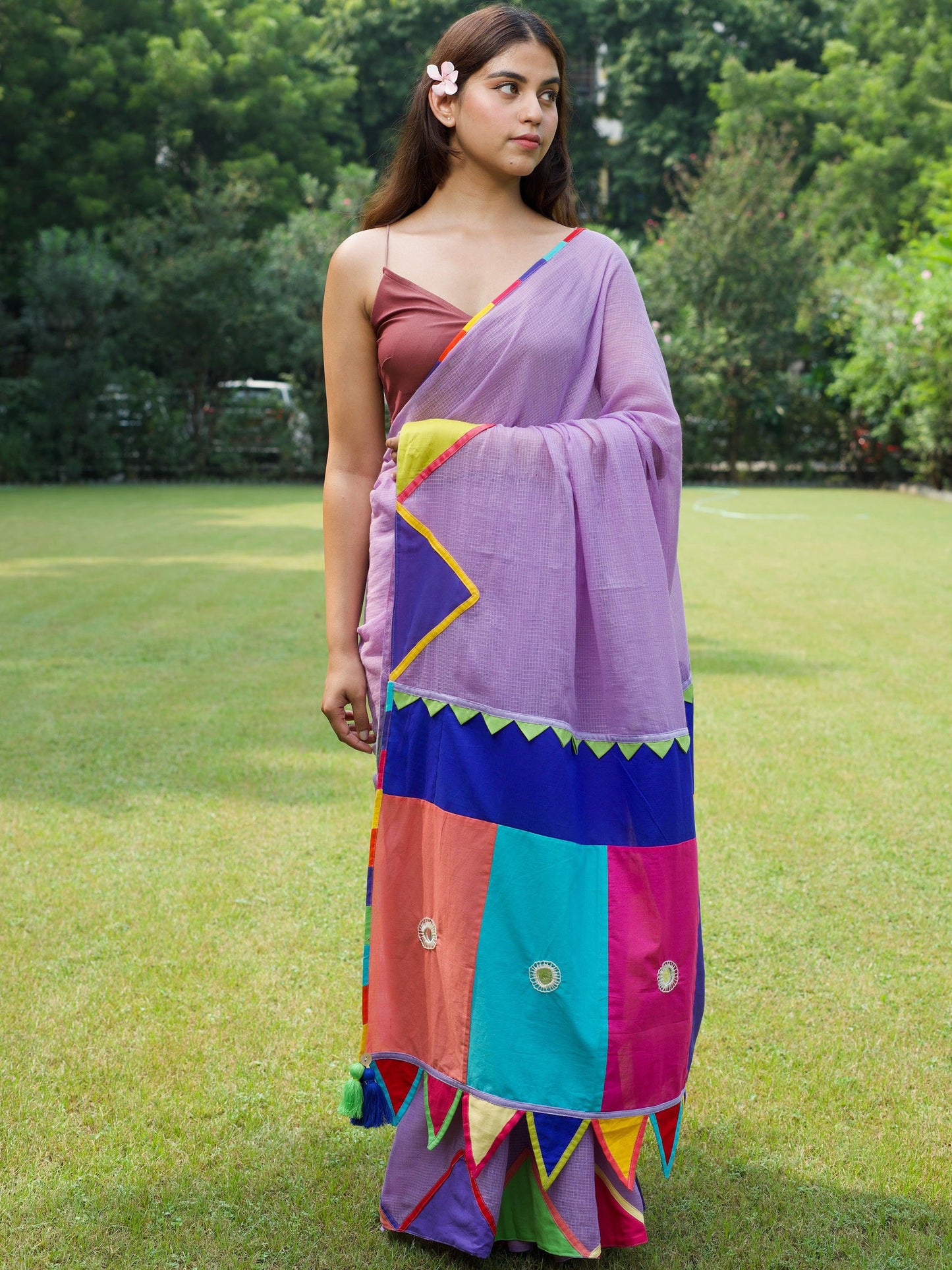 Lavender रानी Kota Woven Saree