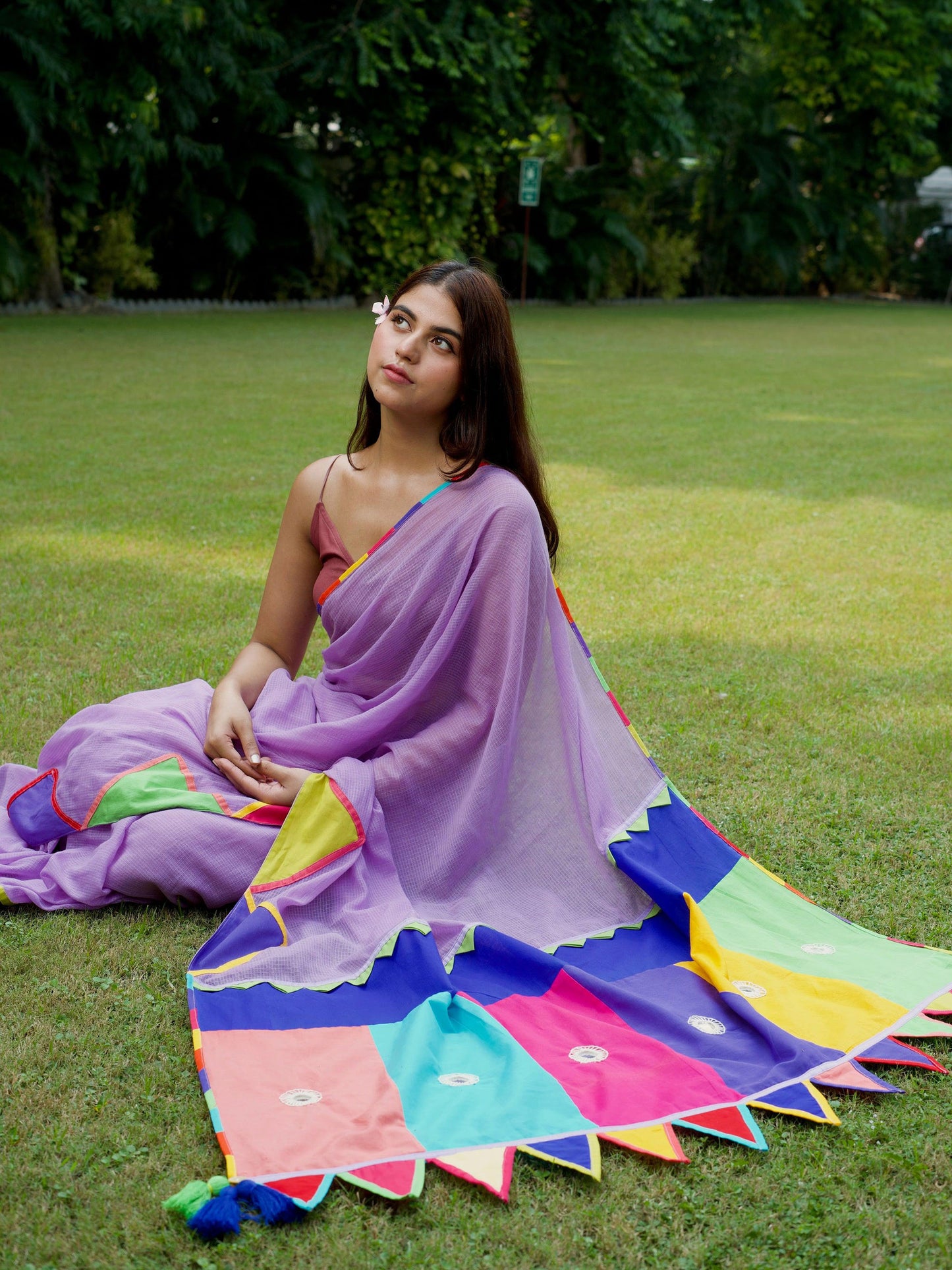 Lavender रानी Kota Woven Saree