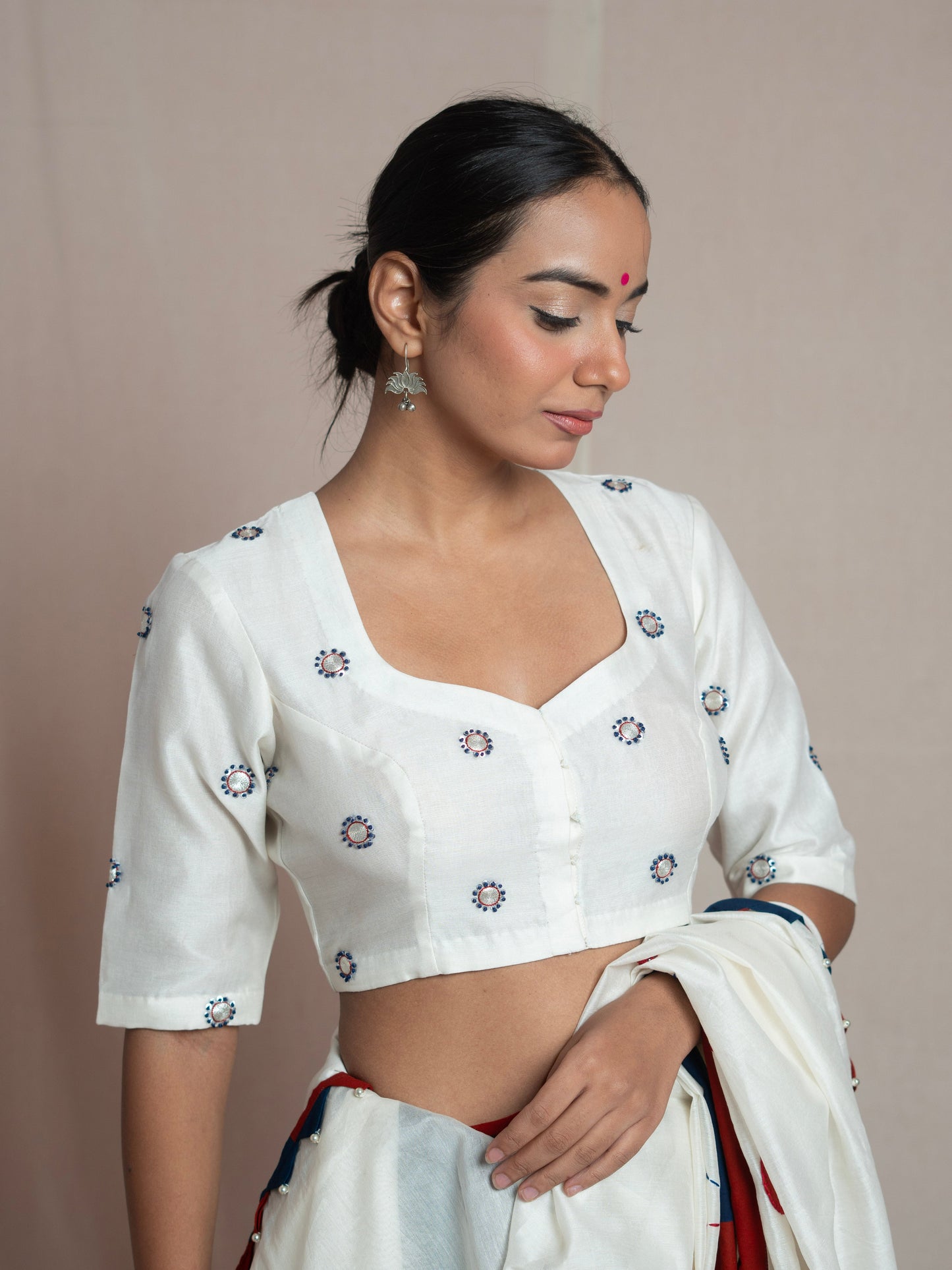 Apsara White Blouse