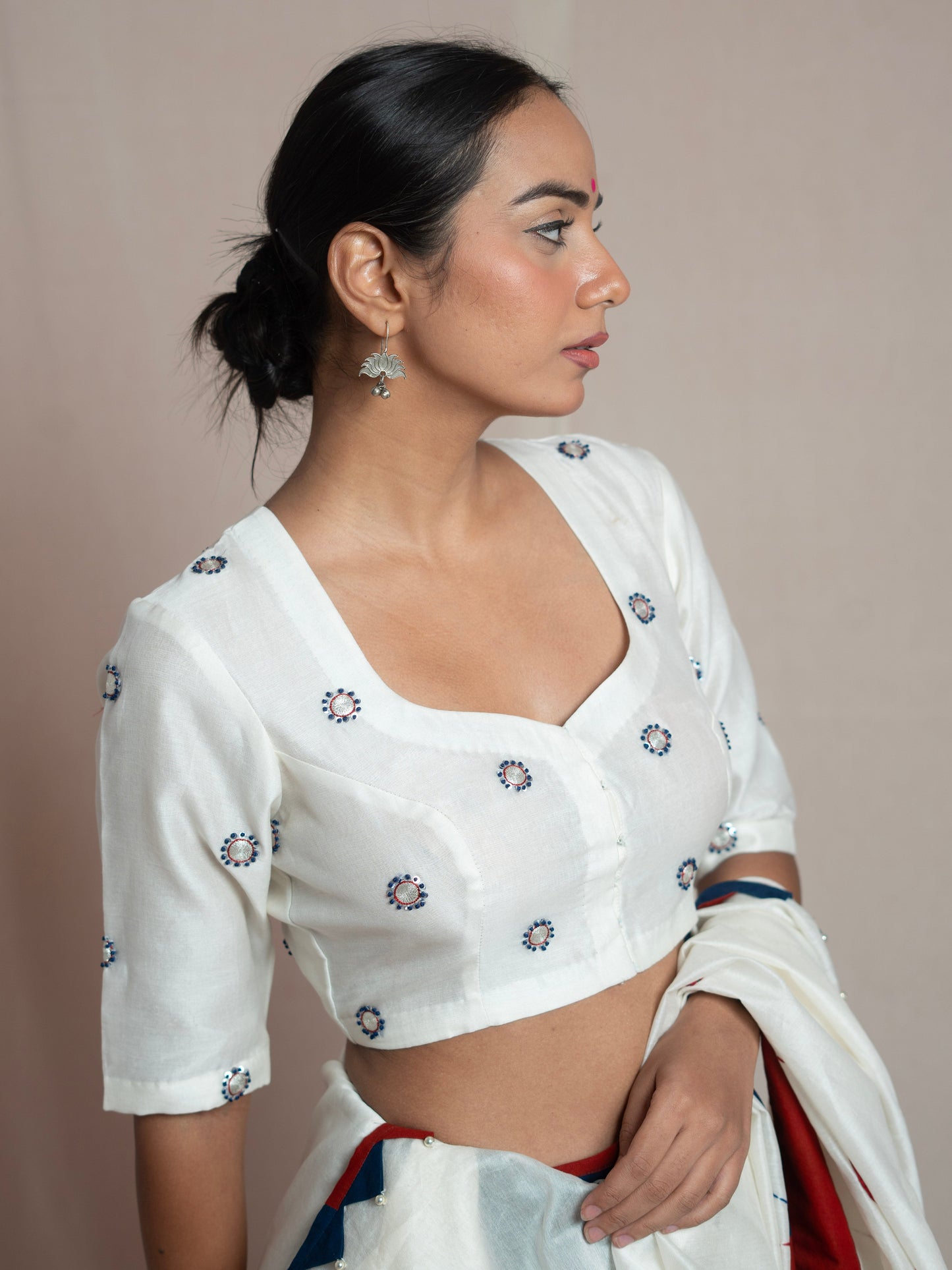 Apsara White Blouse