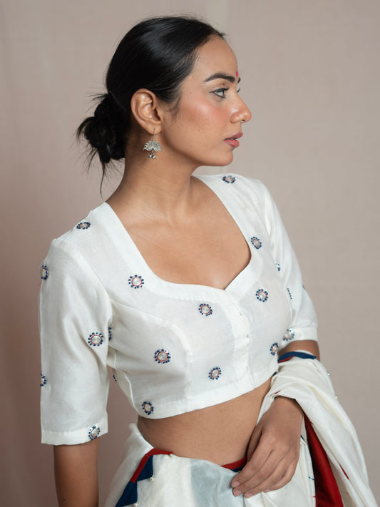 Apsara White Blouse