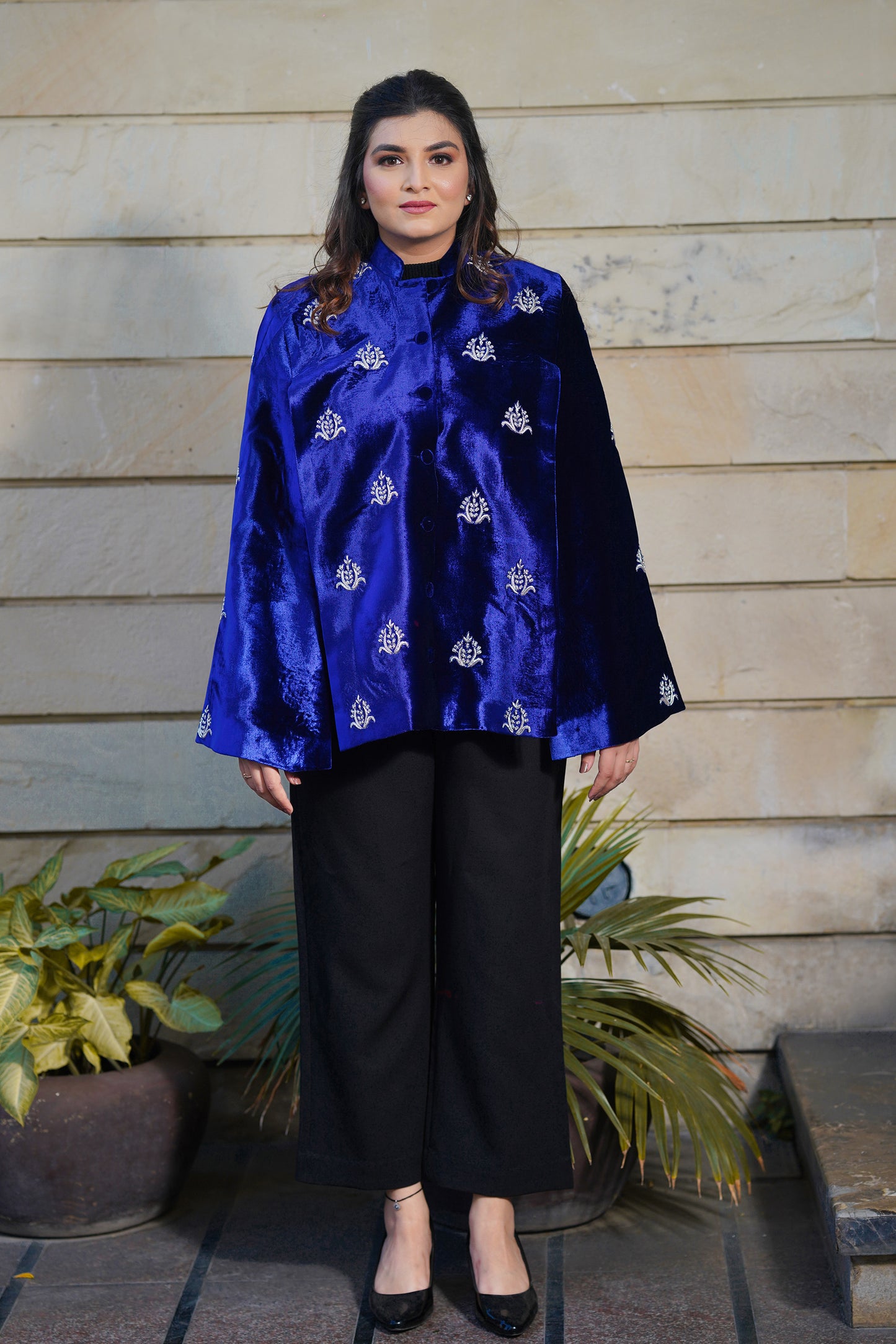 Deep Blue Charm Celestial Cape