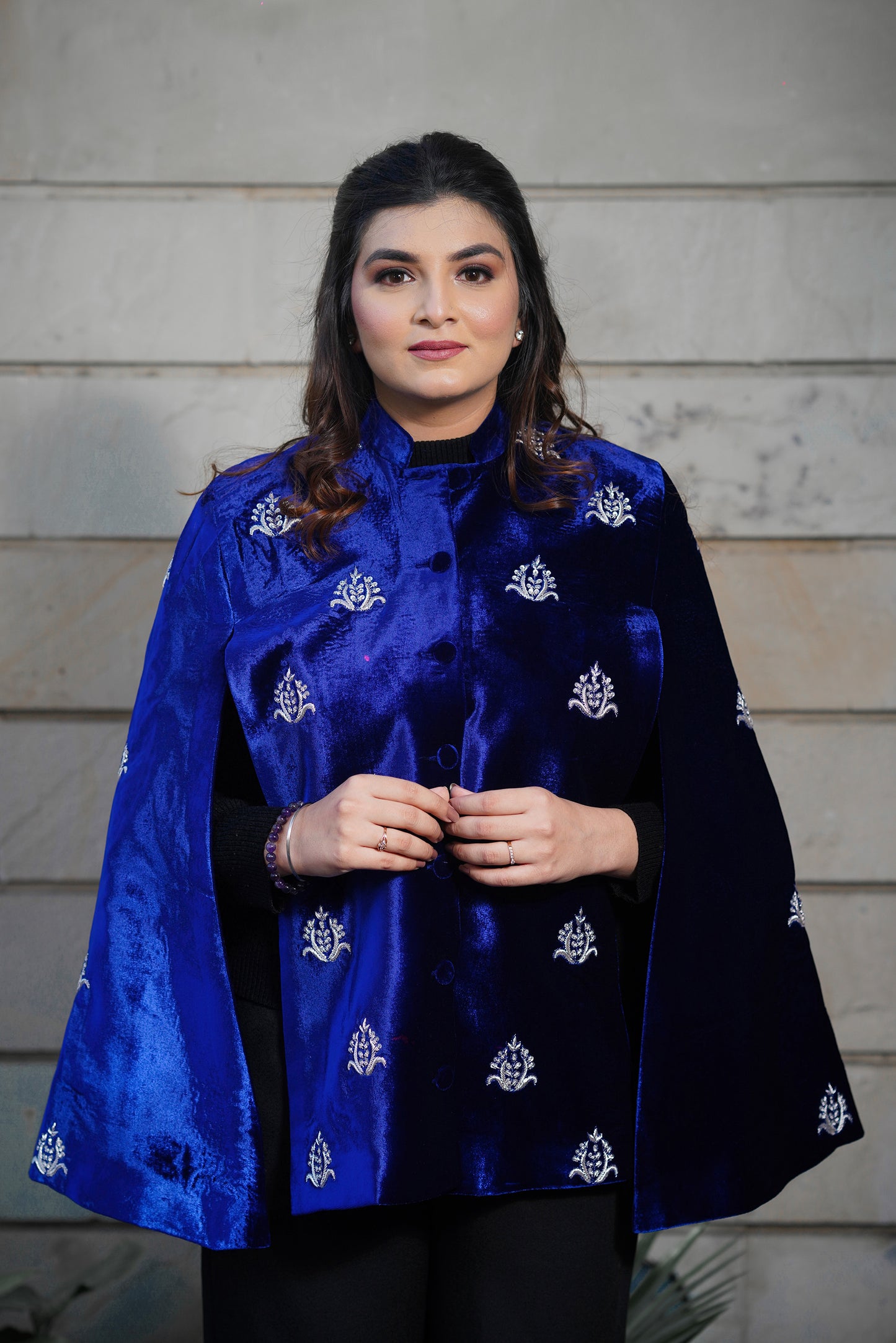 Deep Blue Charm Celestial Cape