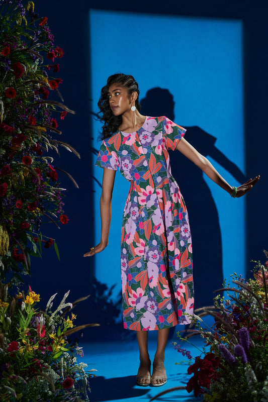 Forbidden Flower Midi Dress