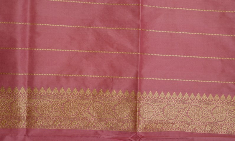 Baby Pink Katan Pure Silk Saree - Panaya