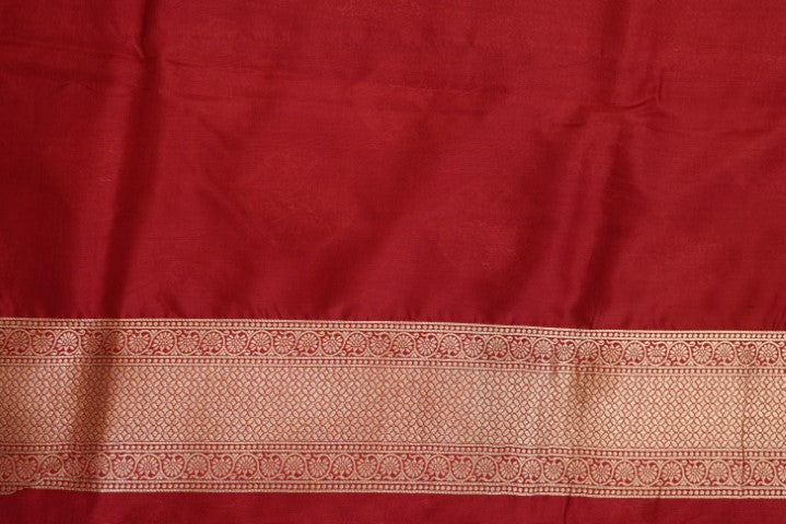 Maroon Katan Pure Silk Cutwork Saree - Panaya