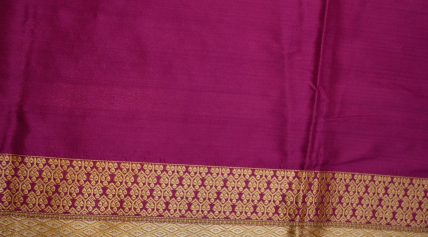 Lavender Katan Pure Silk Saree - Panaya