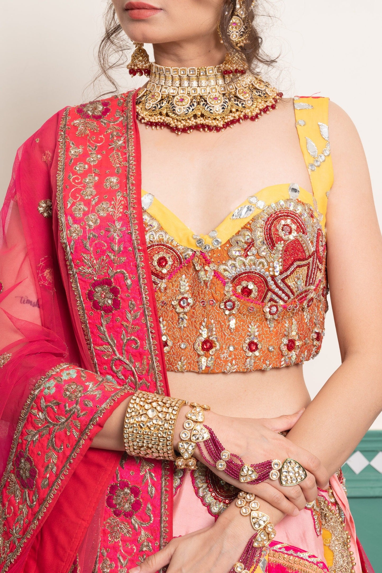 Noor Ruby Bridal Set