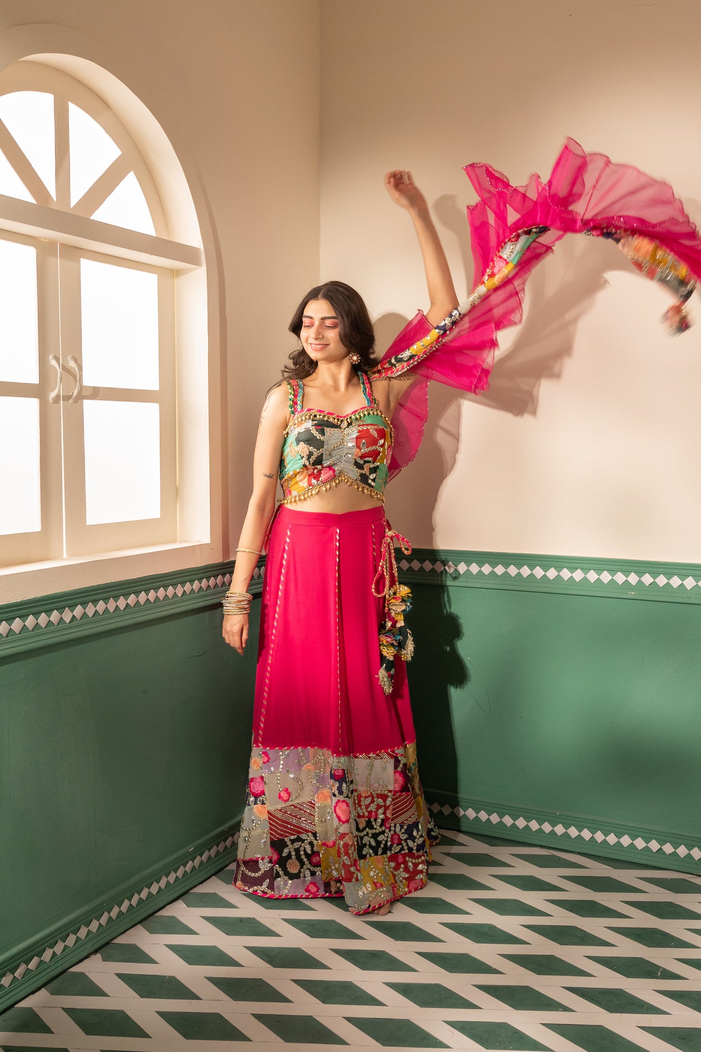 Fuchsia Finesse Lehenga Set