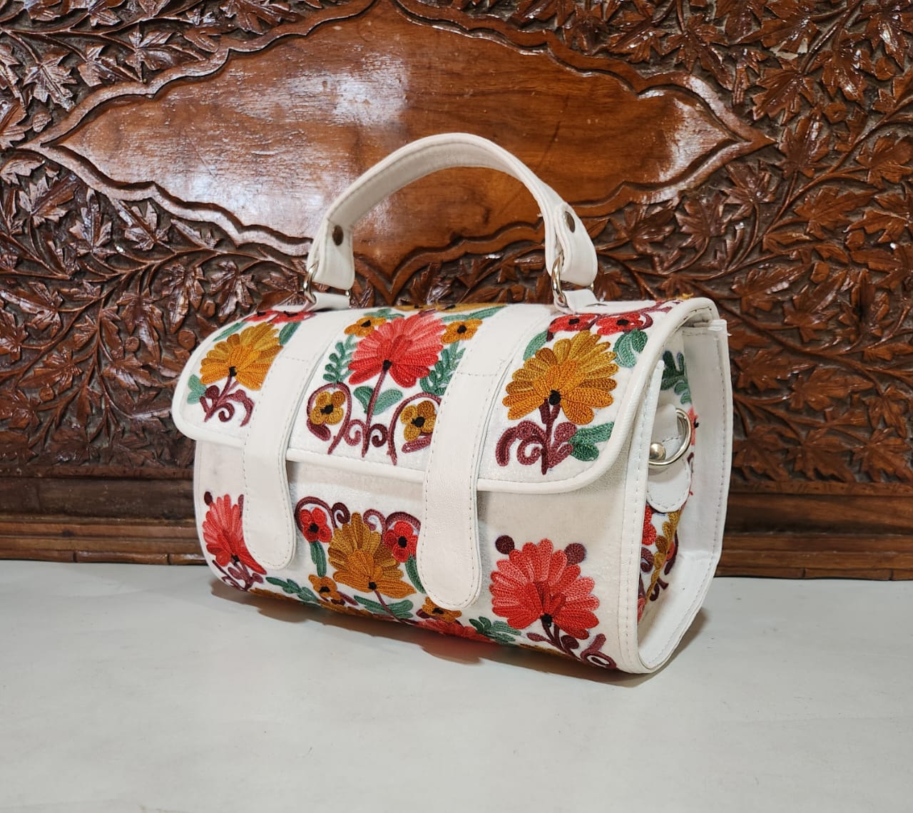 Kashmiri Embroidered Duffle Bags