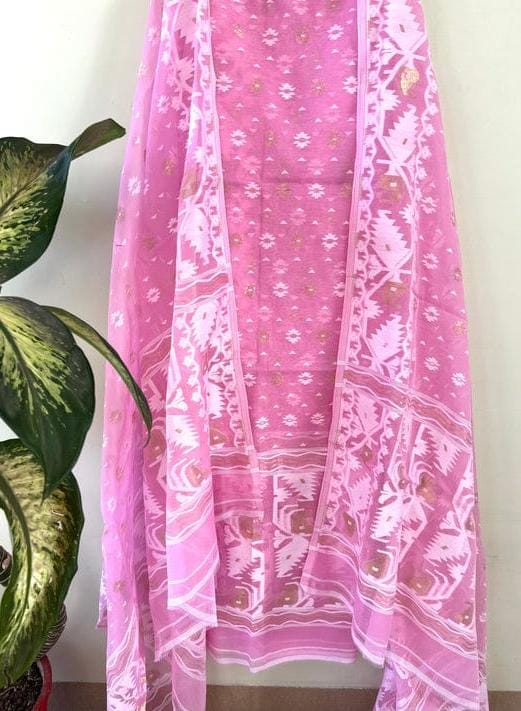 Dhakai Jamdani Top and Dupatta Set