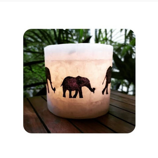 Elephant Shell Candle Hamper By Rank Never Retire