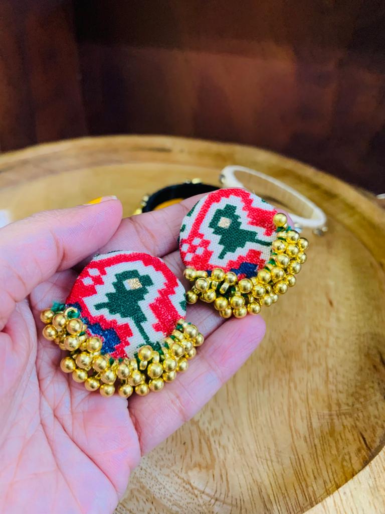 Fabric Earrings