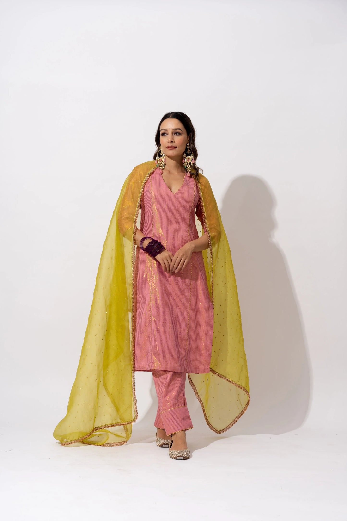 Aisha Zari Kurta Set