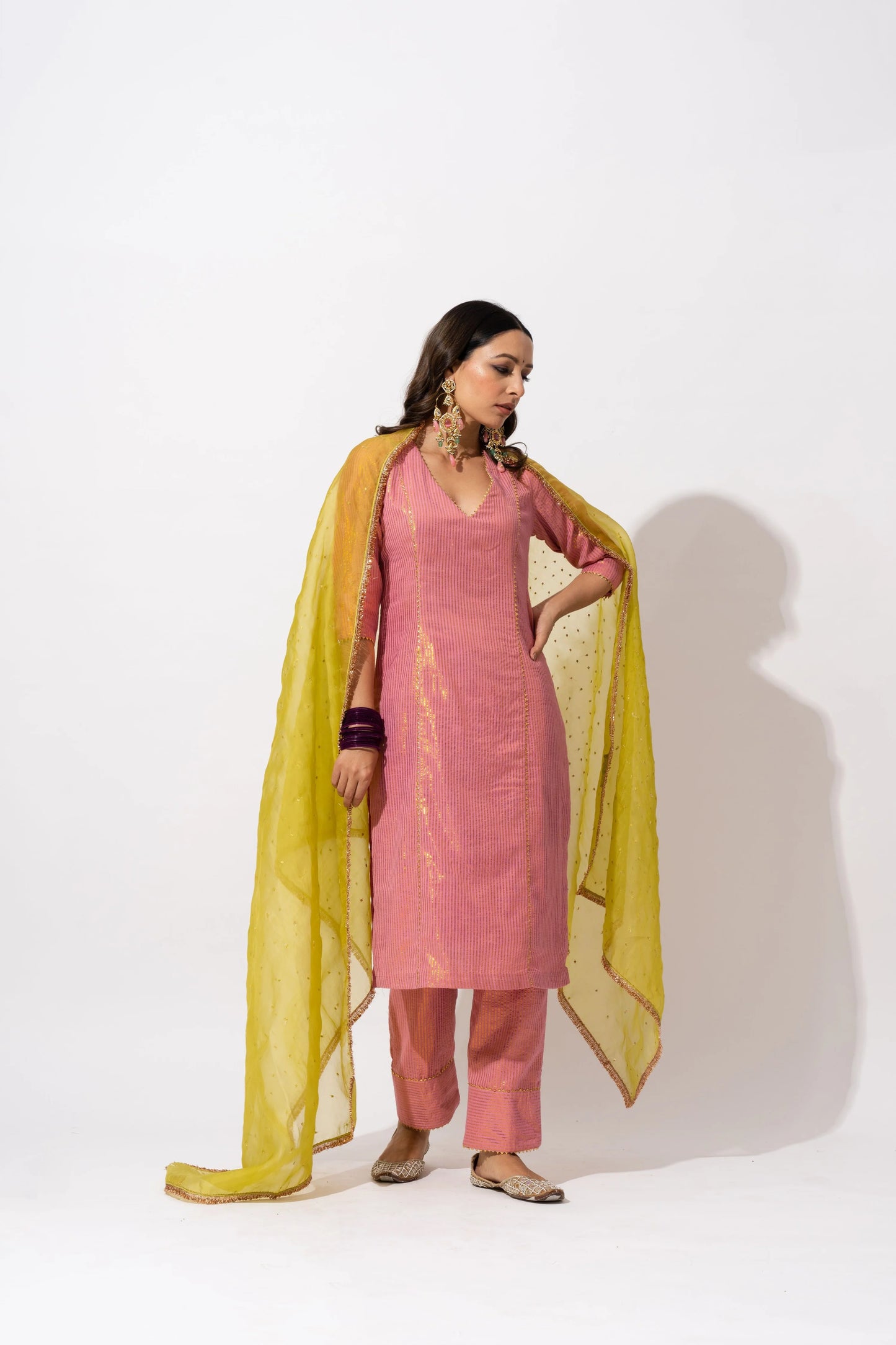 Aisha Zari Kurta Set