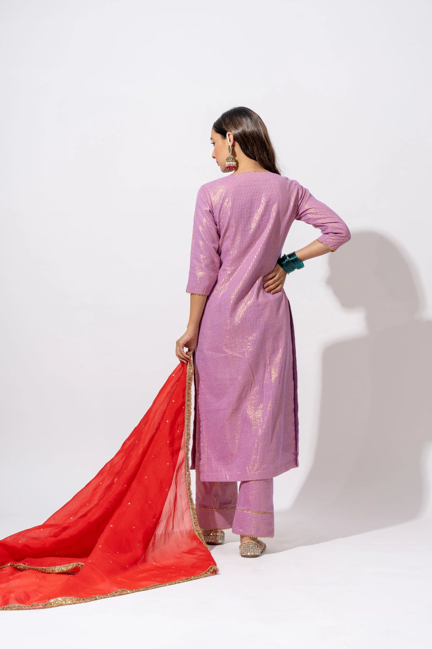 Afreen Zari Kurta Set