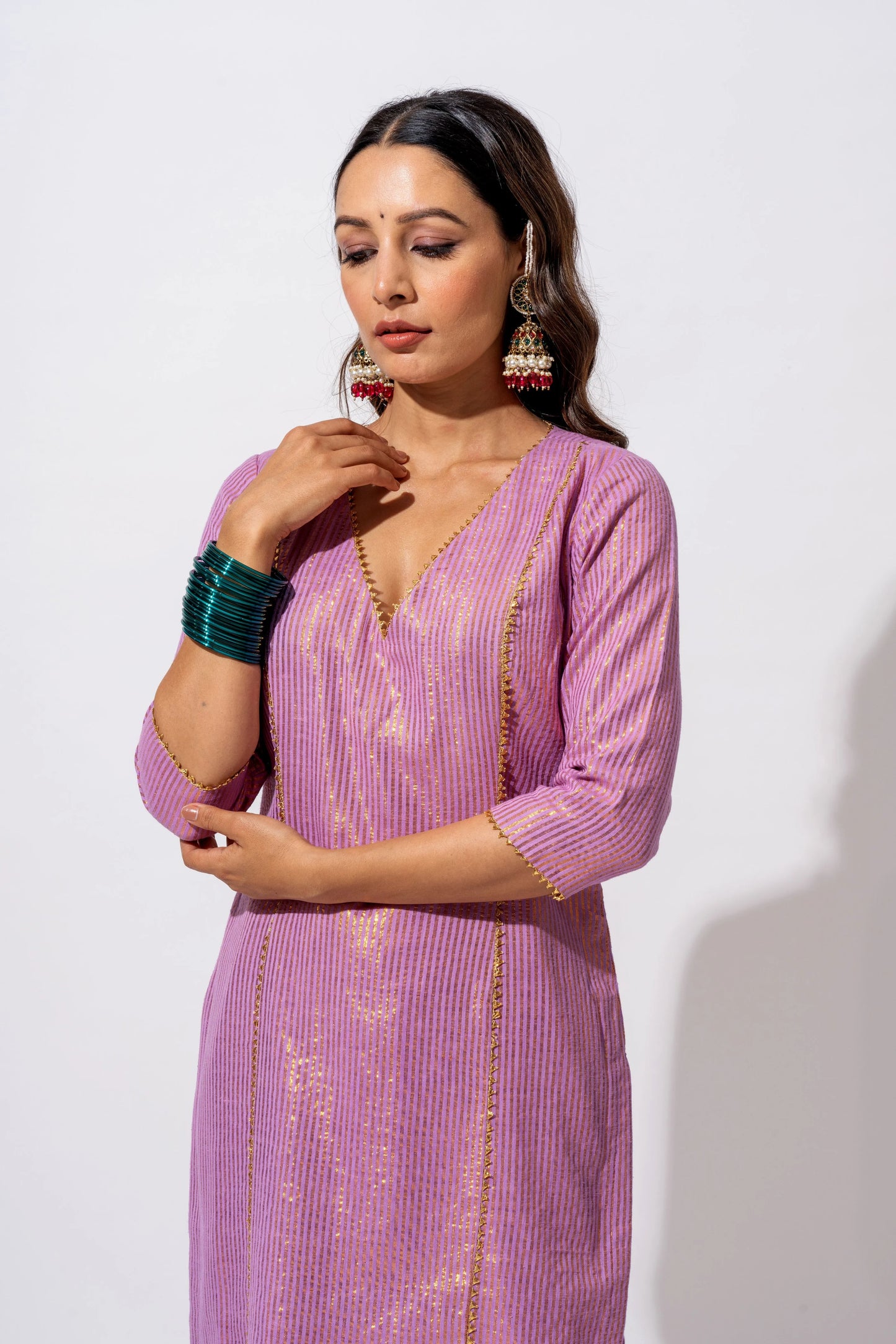 Afreen Zari Kurta Set