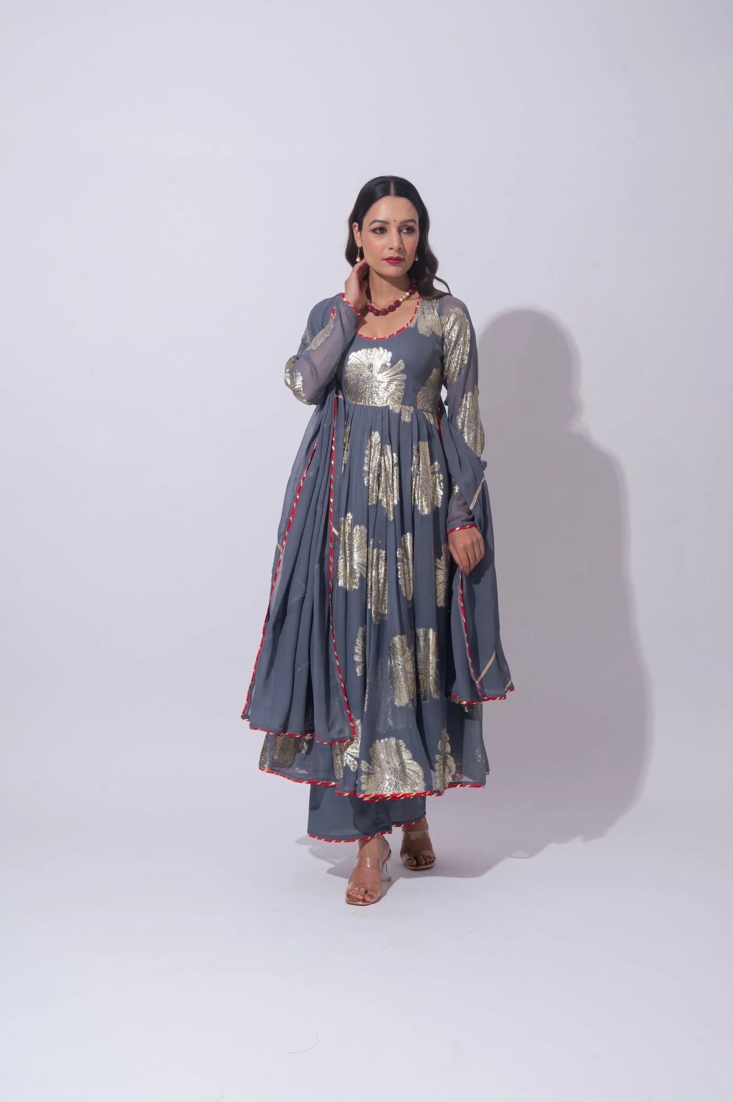 Kiara Grey Kurta Set