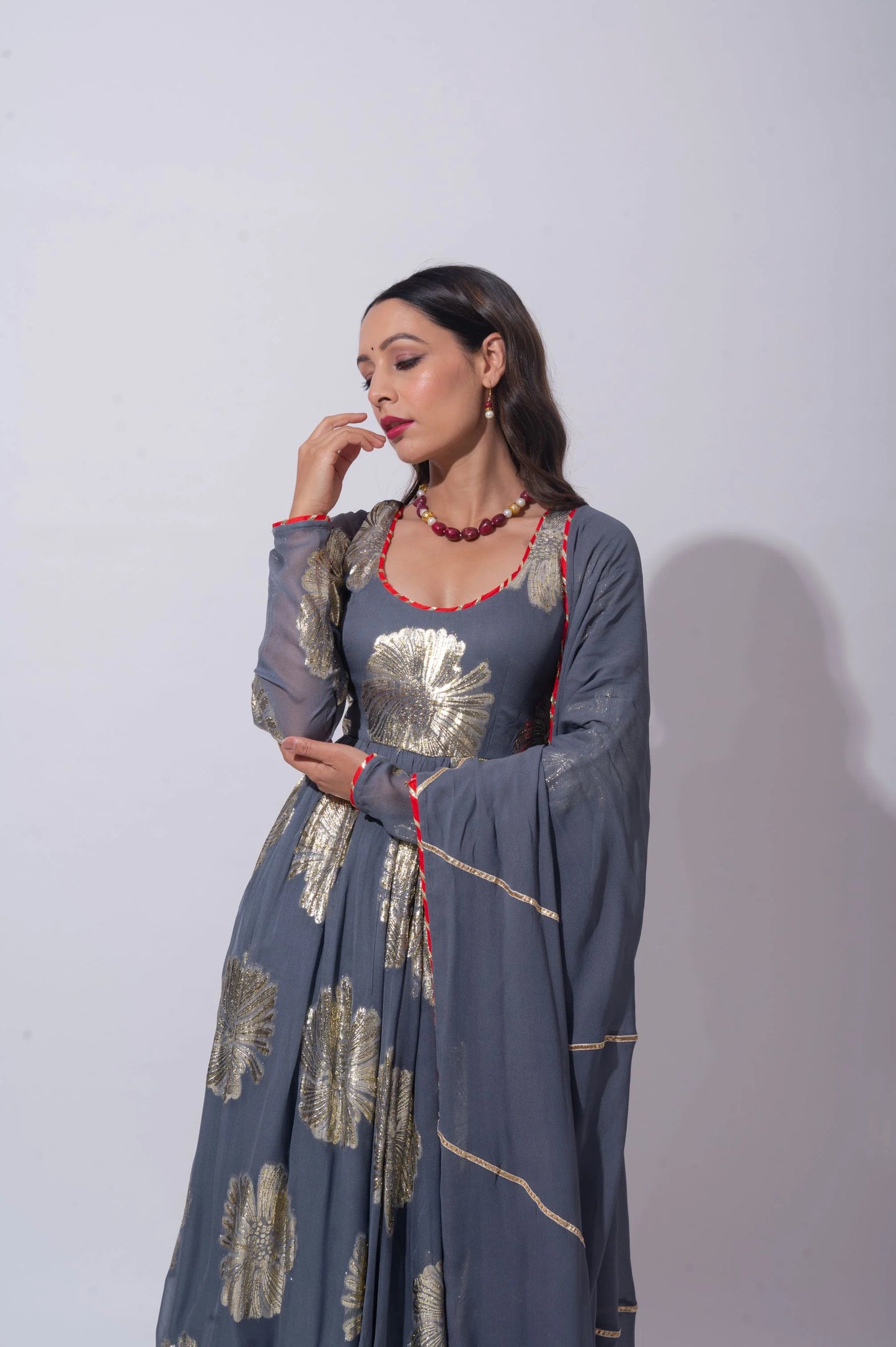 Kiara Grey Kurta Set