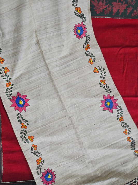 Floral Border Stole