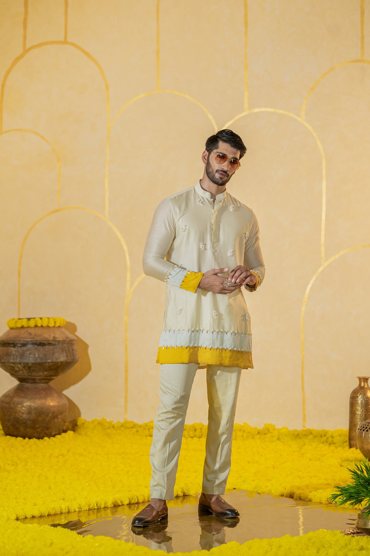 Dori Colorblock Short kurta set