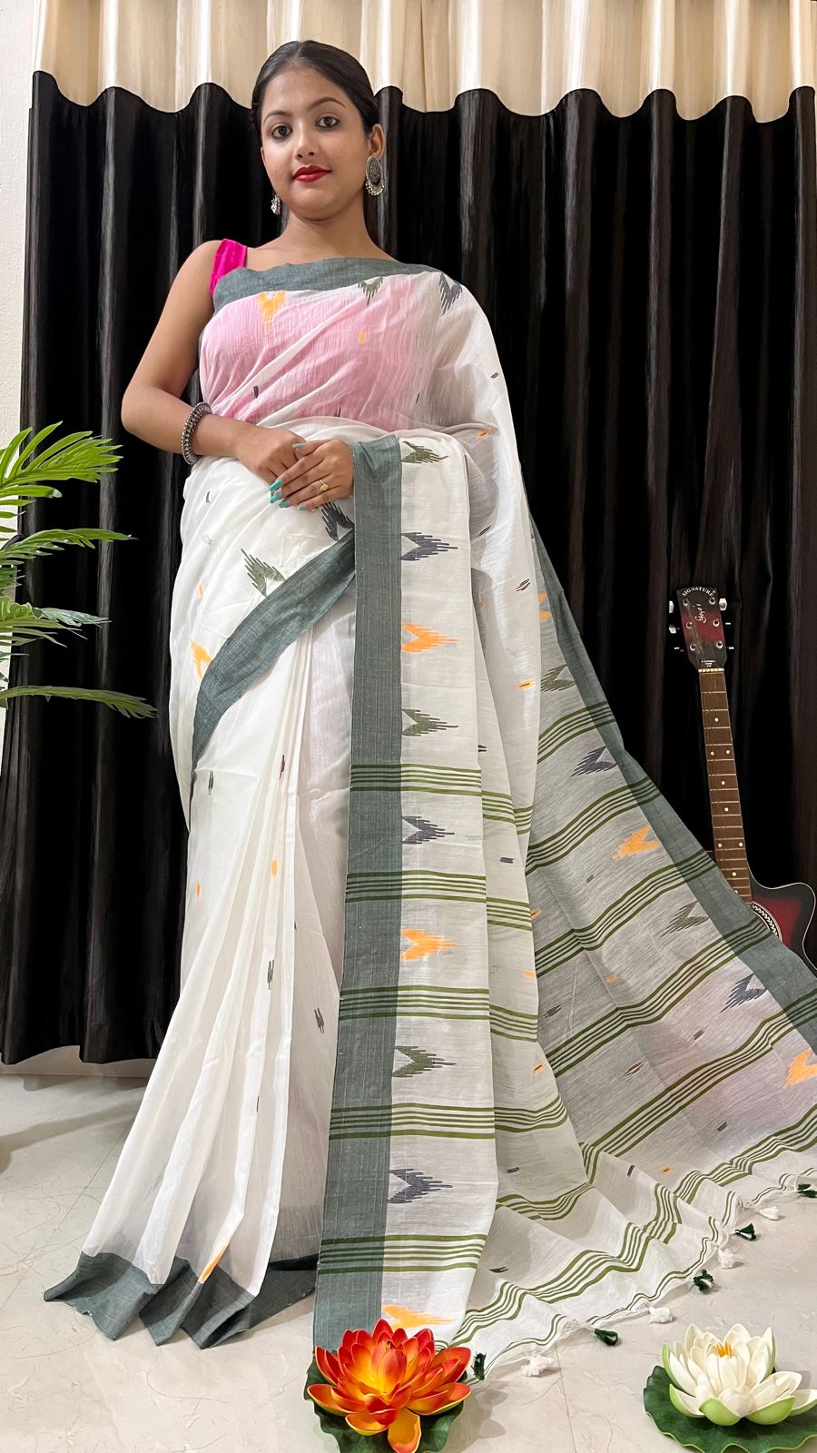 Handloom Cotton Saree Collection with Blouse Piece By Rank Never Retire