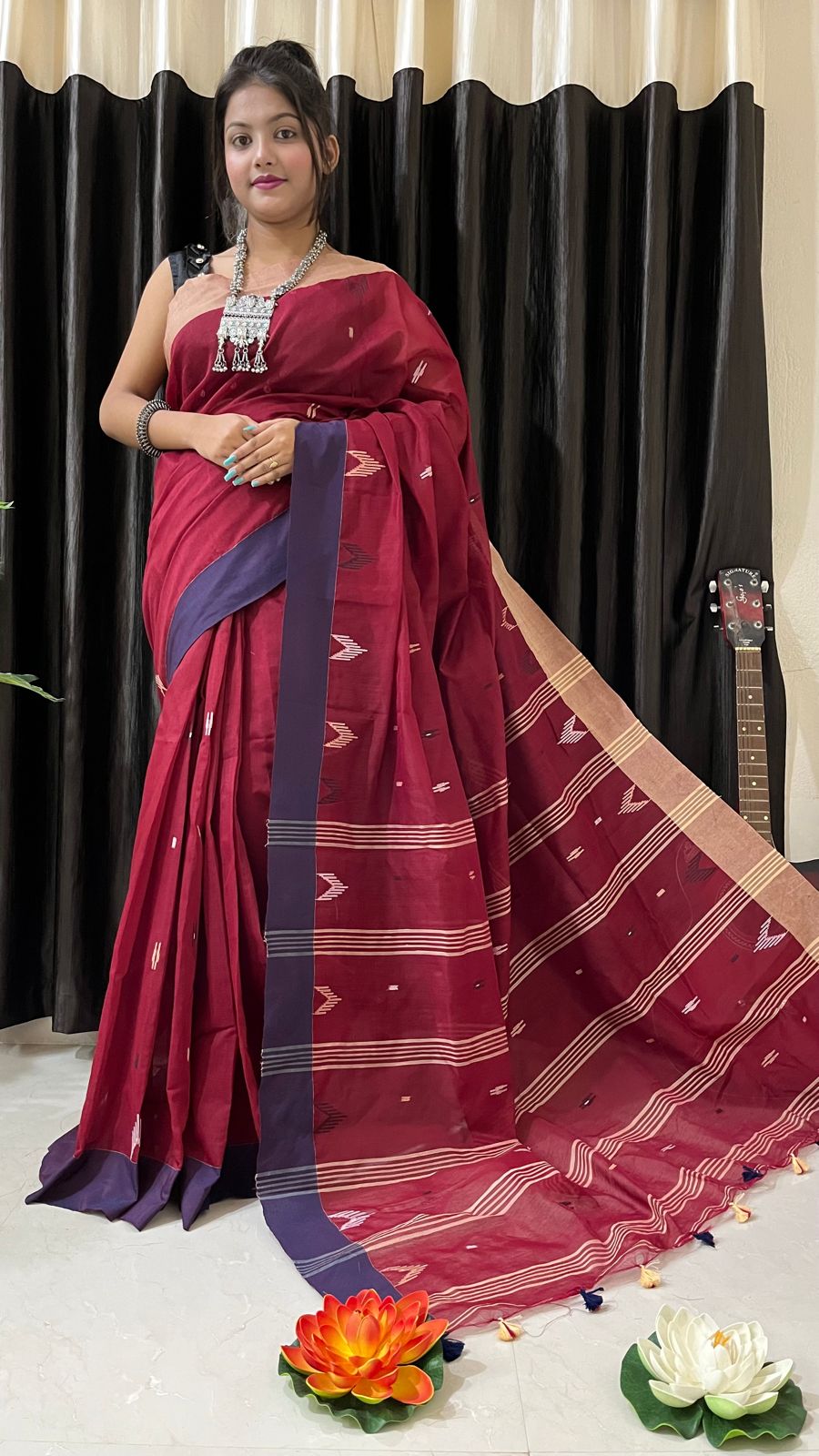 Handloom Cotton Saree Collection with Blouse Piece By Rank Never Retire