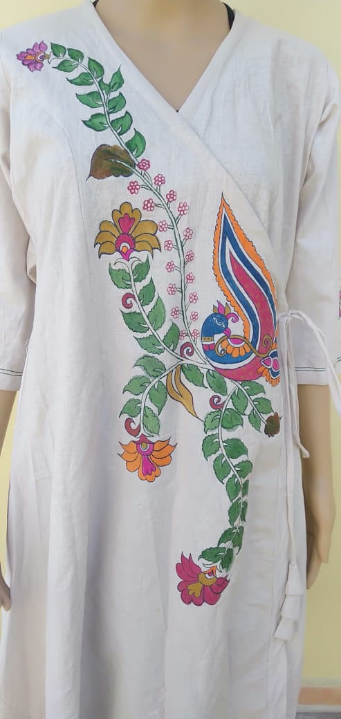 Elegant Handpainted Angrakha Kurtis