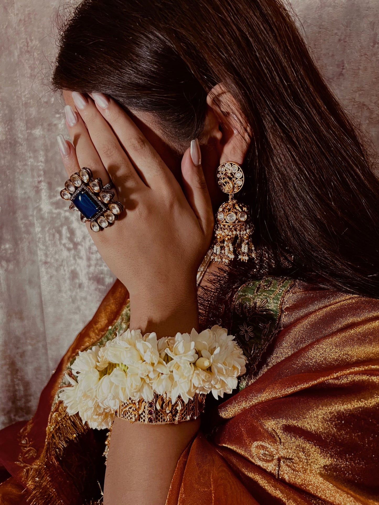 Statement Lapis Cocktail Ring