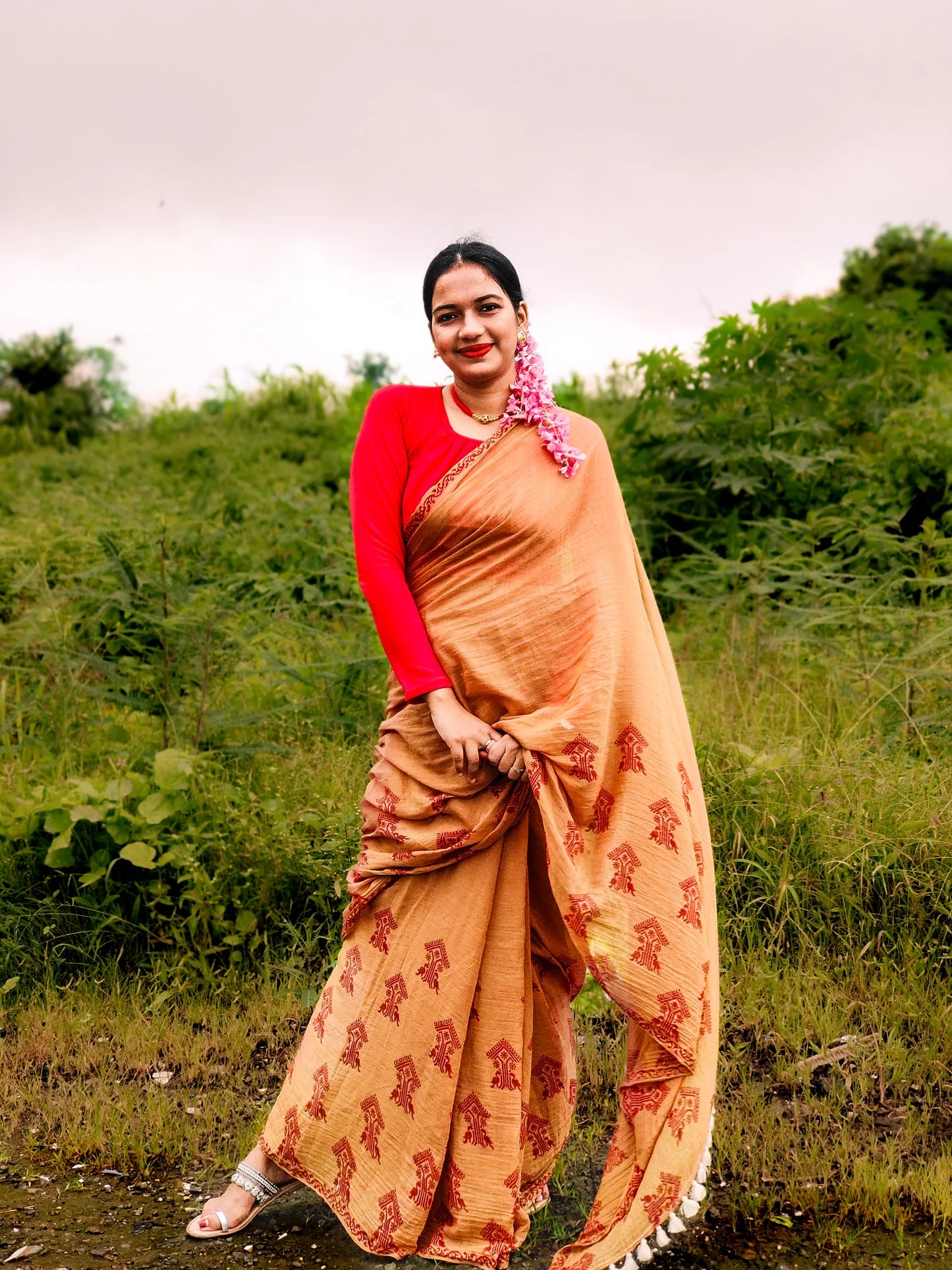 Earthy Beauty Mul Cotton saree