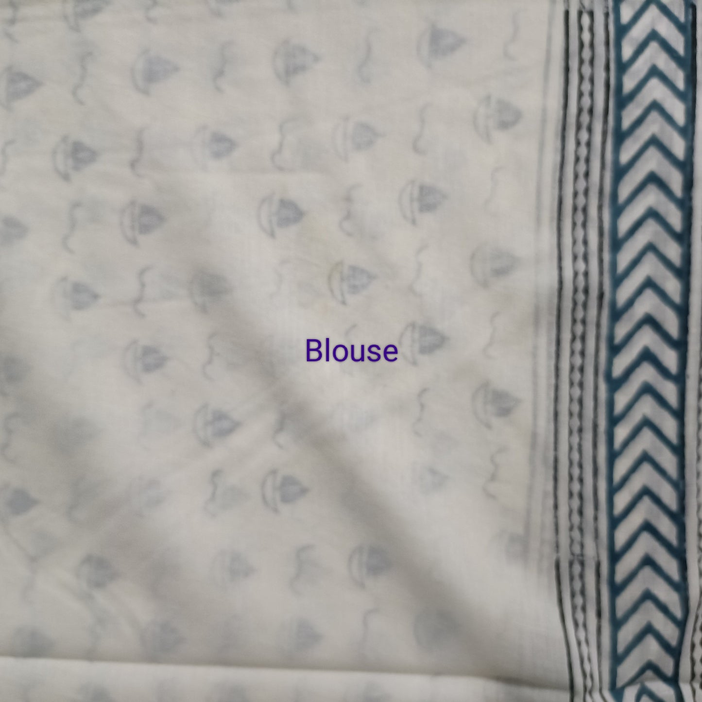 Kagaj ki kashti - My Little Boat White Cotton Mulmul Saree