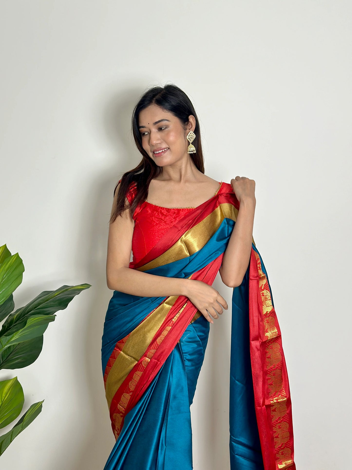 Vibrant Blue - Handwoven - Silk Saree