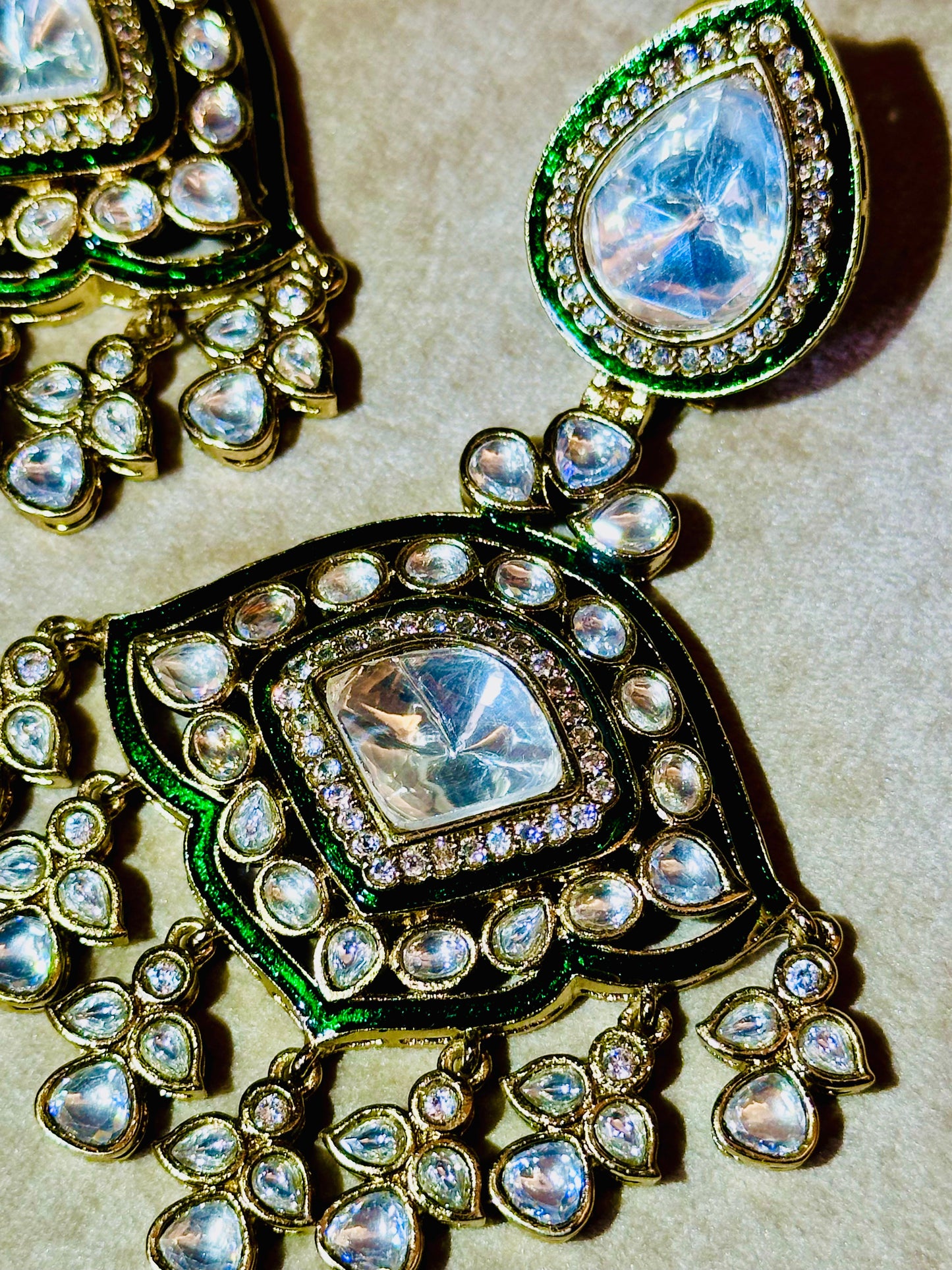 Kundan Chunk Earrings