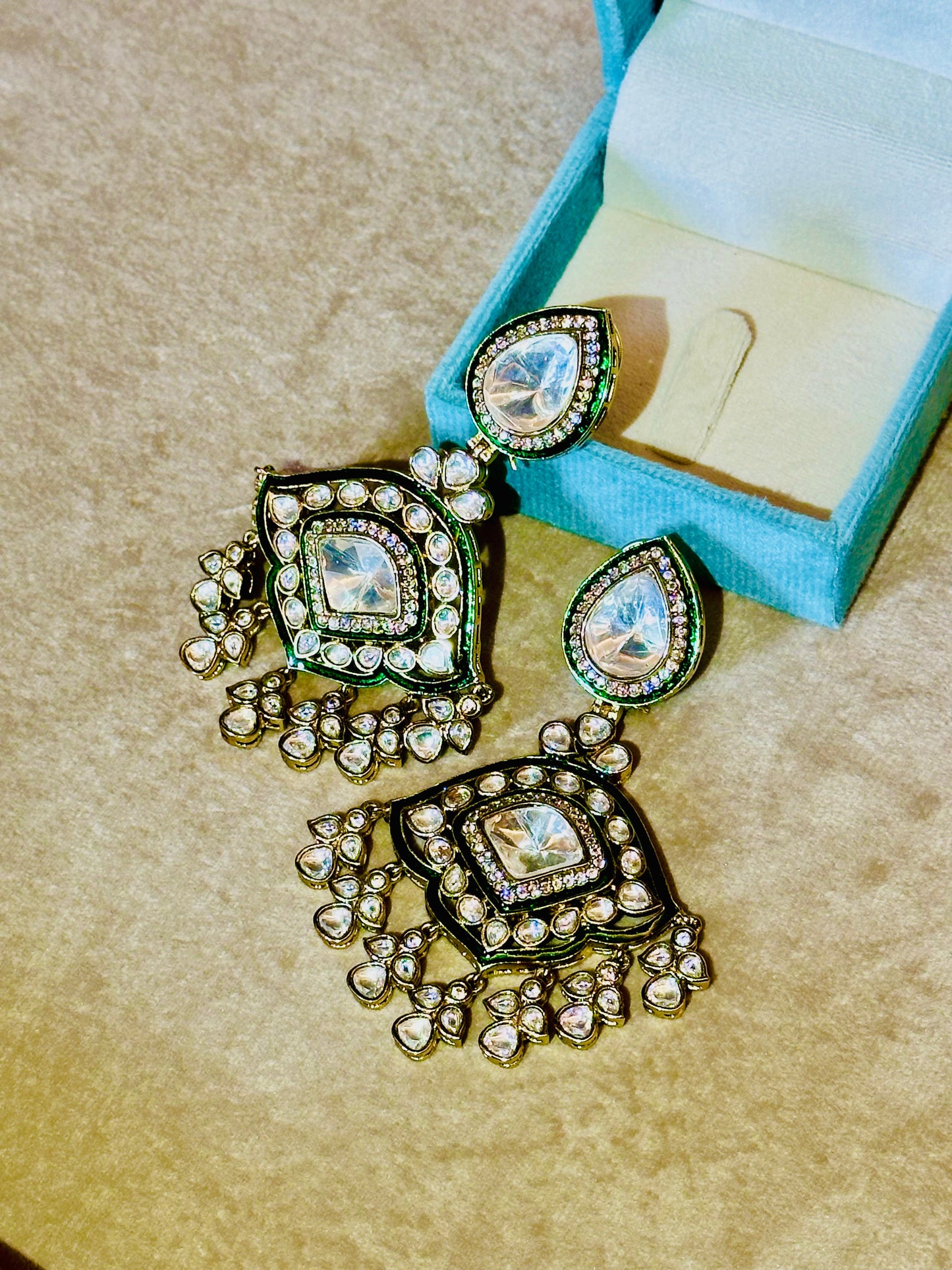 Kundan Chunk Earrings