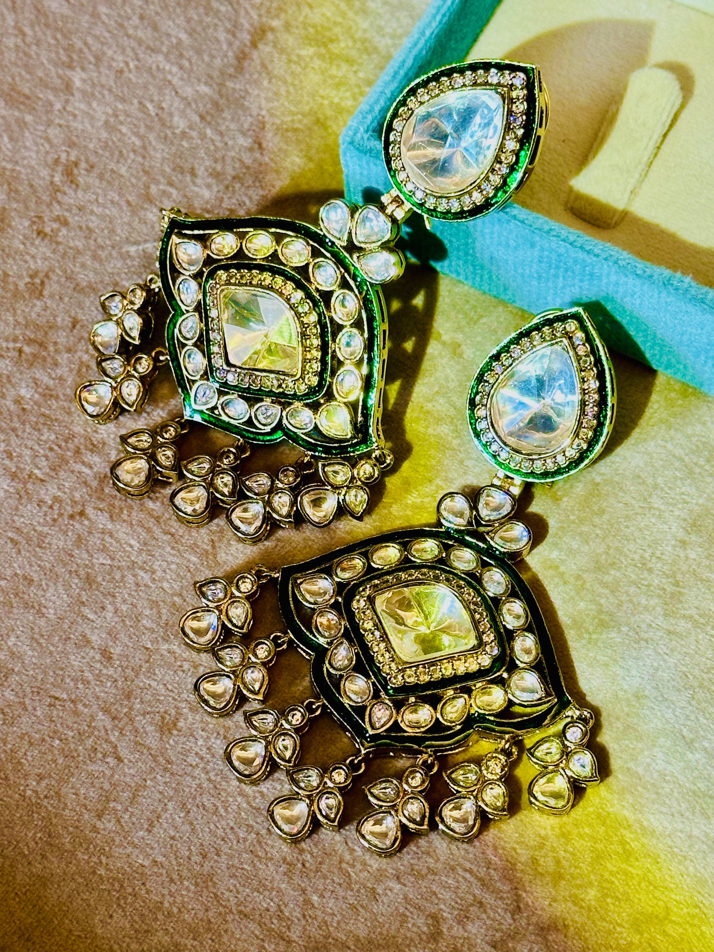 Kundan Chunk Earrings