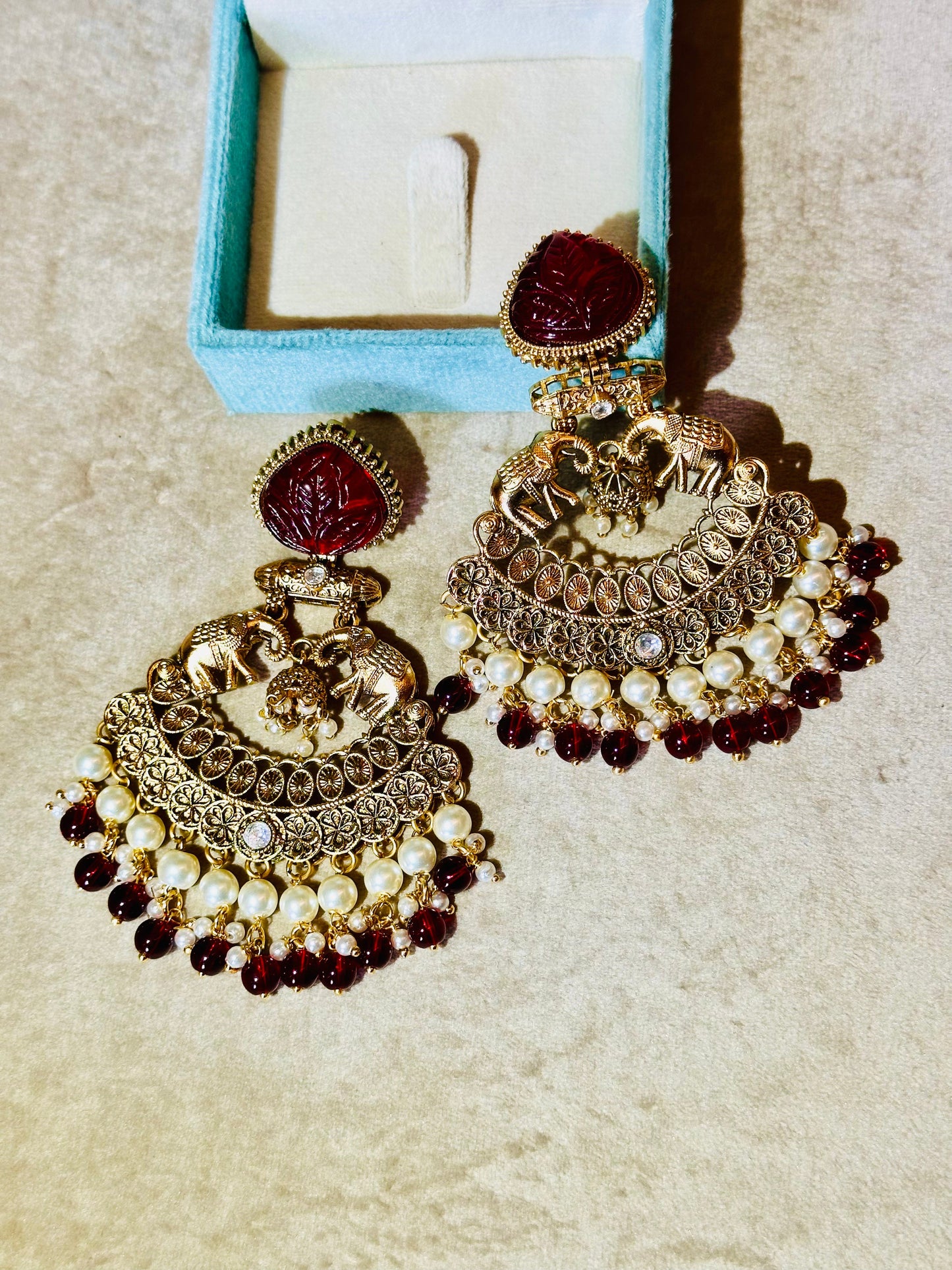 Gaj Manik Earrings