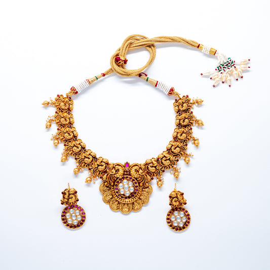 14K Gold Plated Lakshmi Gini Set