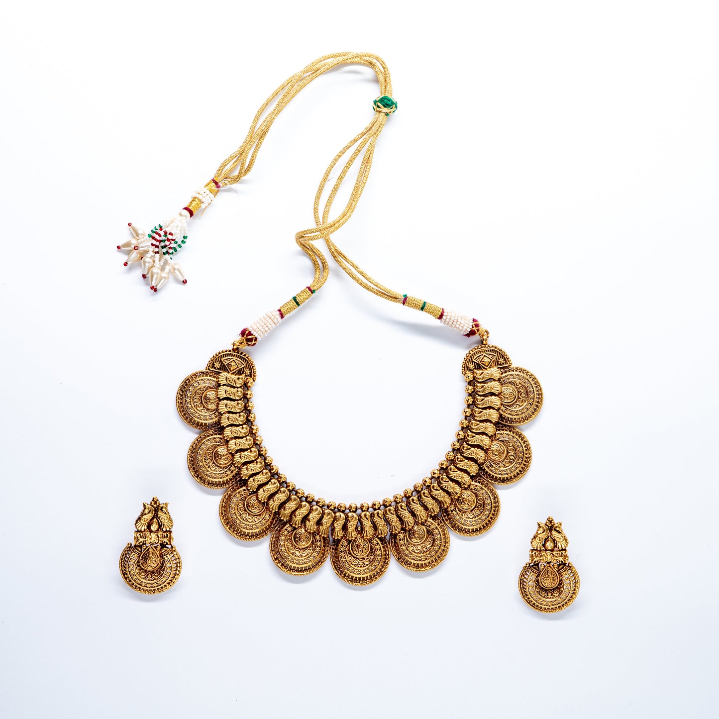 14K Gold Plated Antique Gold Set