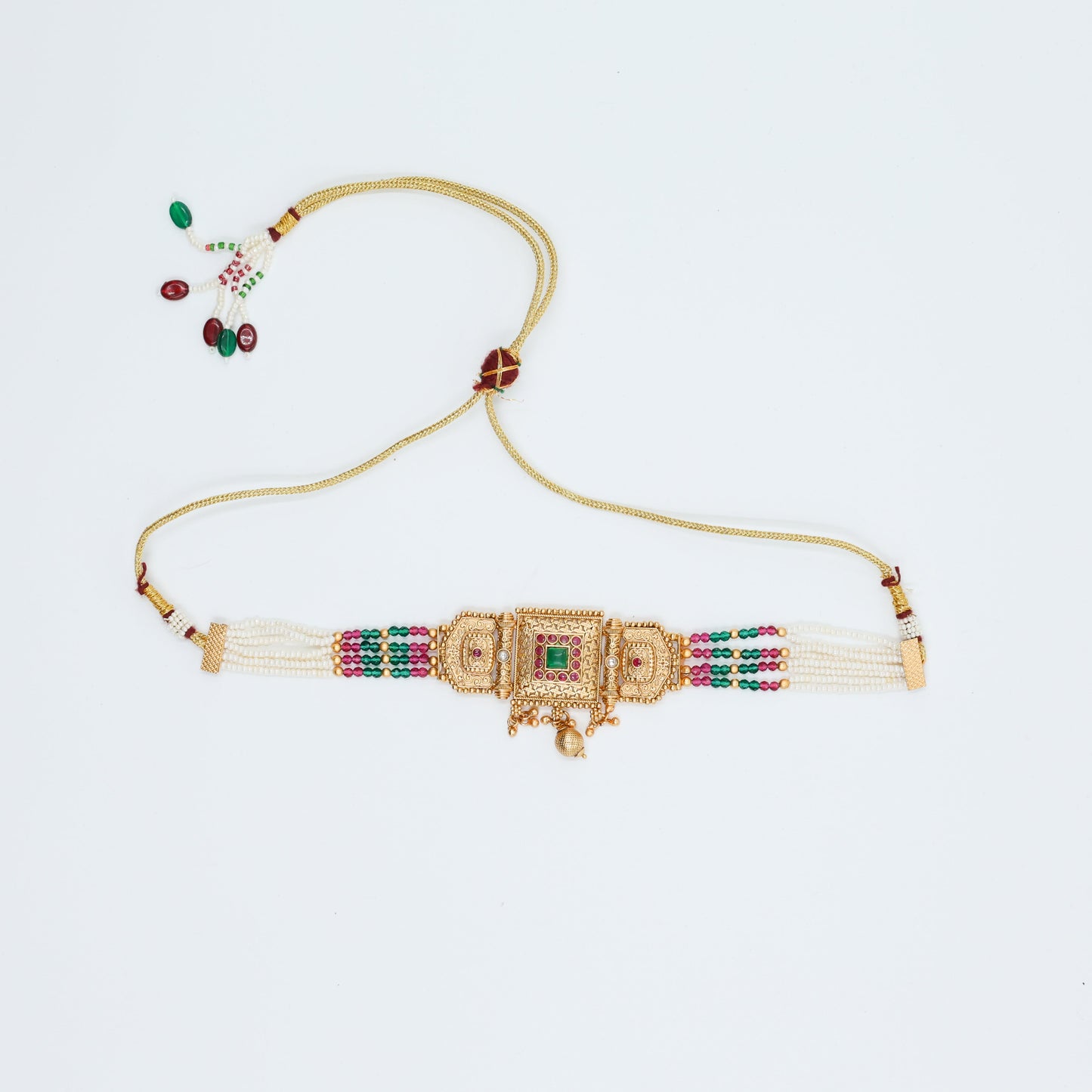 Jaipuri 14K Gold Plated Traditional Choker