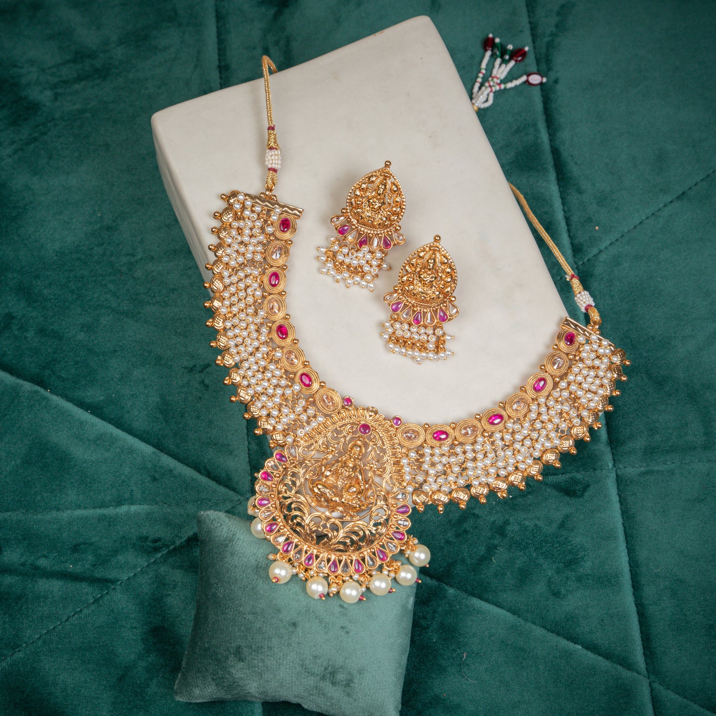 Auspicious Lakshmi 14K Gold Plated Set