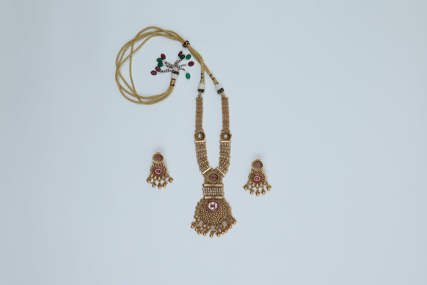 22K Gold Plated Antique Long Set