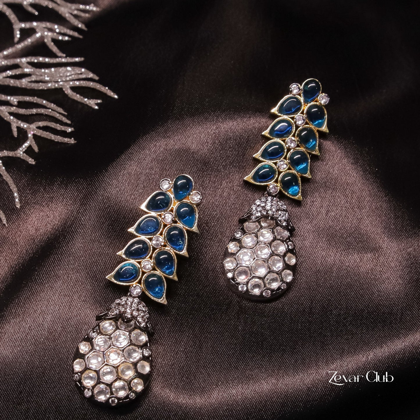 Zevar Club Inayat Edgy Cocktail Earrings