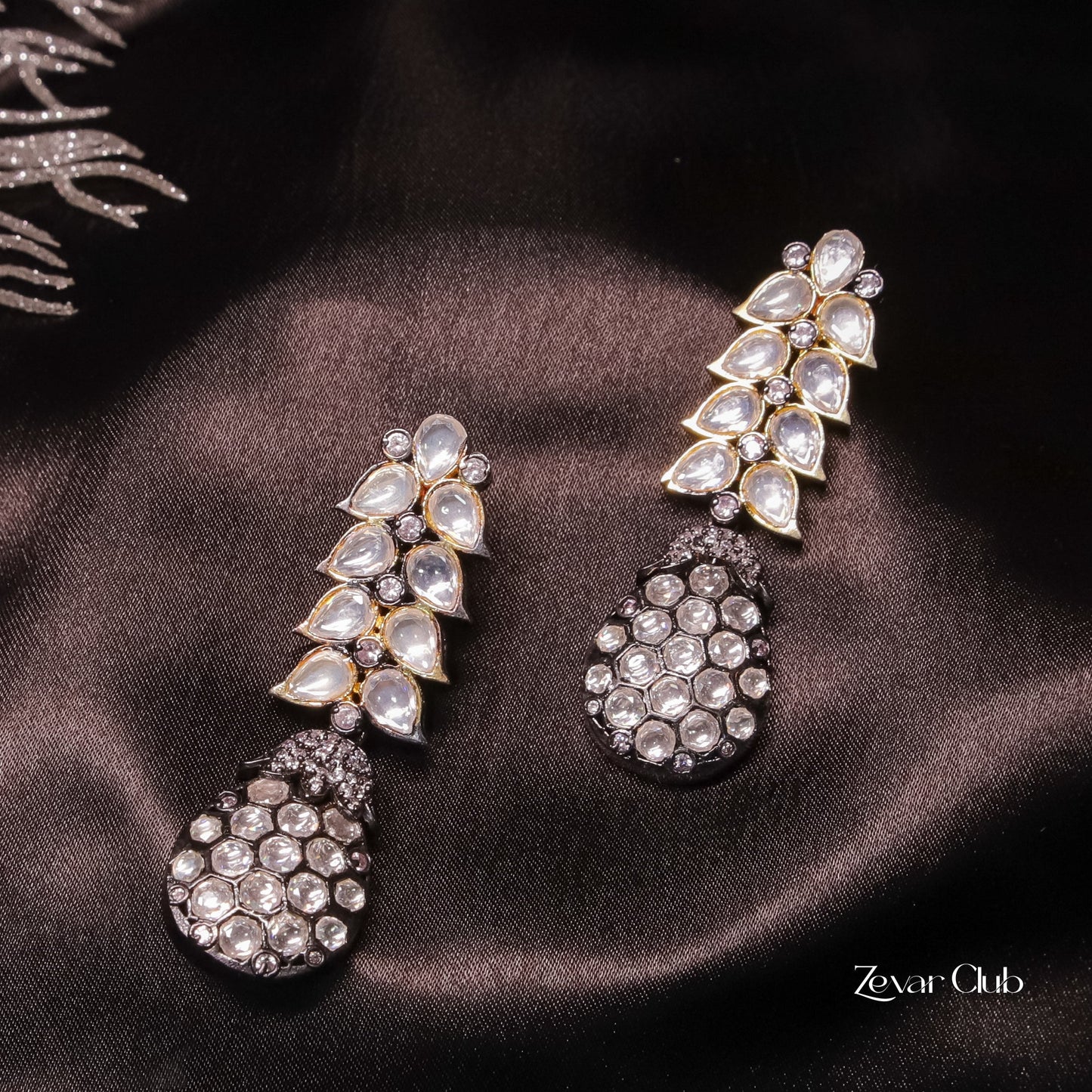 Zevar Club Inayat Edgy Cocktail Earrings