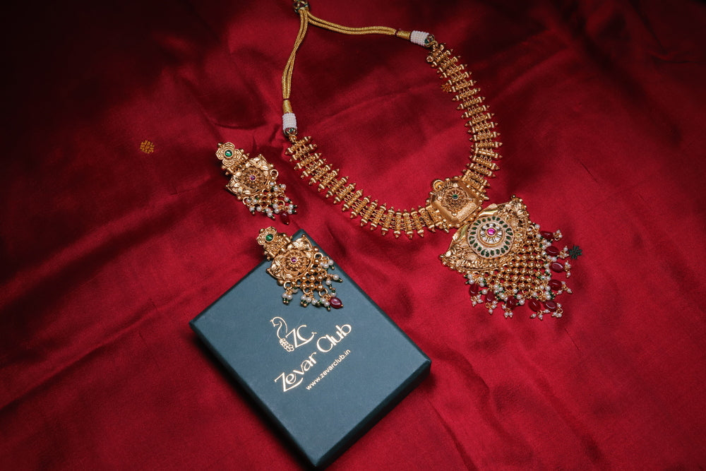 Mystic Antique 22K Gold Plated Elegant Set