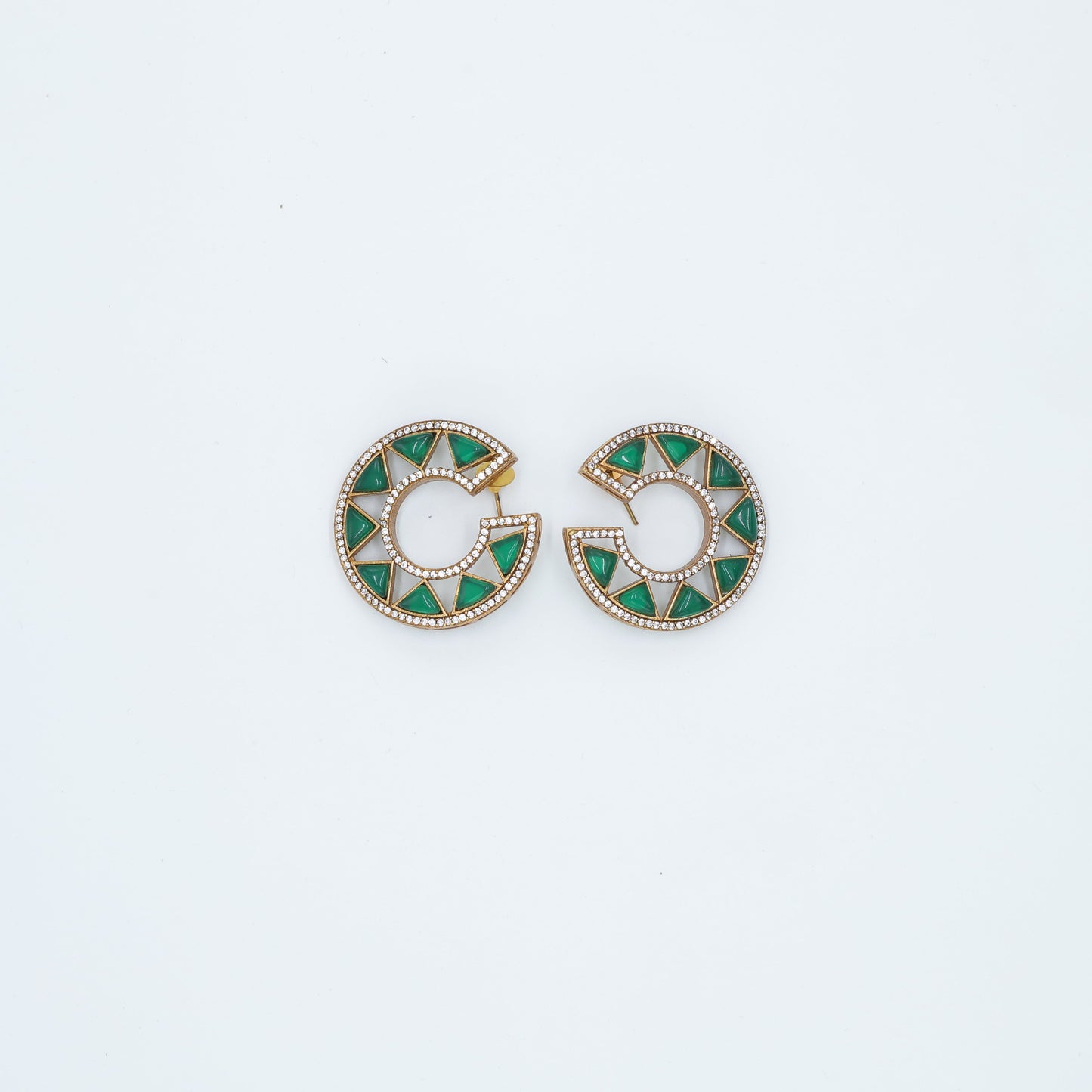 Zevar Club Statement Stud Earrings