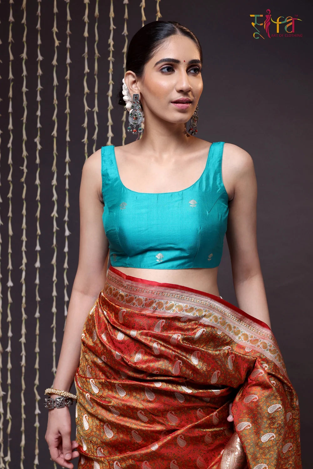 Neeladhara Banarasi  Blouse