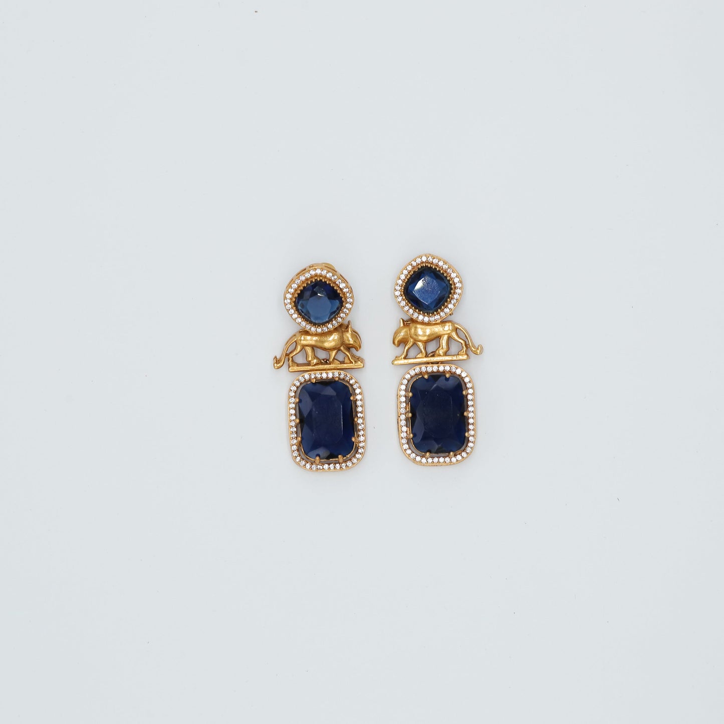 Zevar Club Sabyasachi Inspired Lion Motif Edgy Earrings